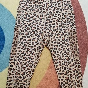 Fabletics Capri Leggings Cheetah Size M